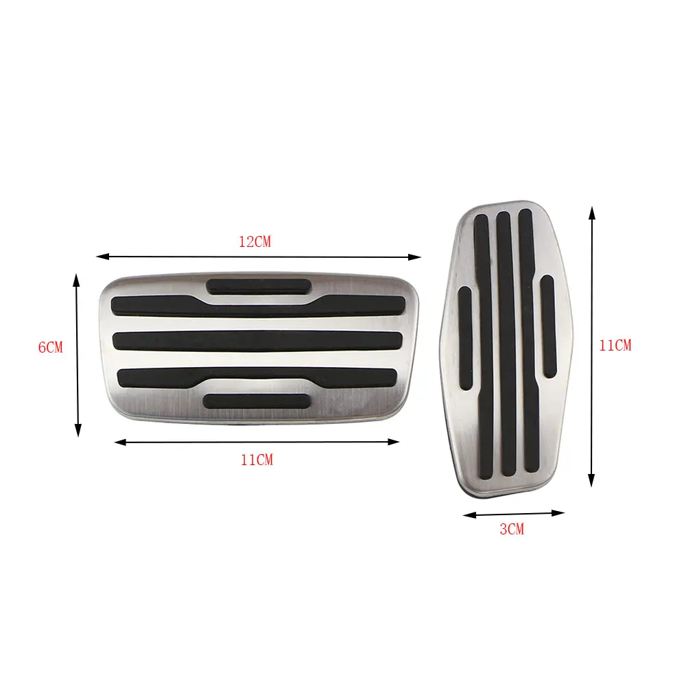 Copripedali In Acciaio Inox E TPE Per Chevrolet Silverado 1500/2500/3500 E Tahoe 2021-2023 – Antiscivolo, Facile Da Montare, Per Freno E Acceleratore