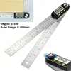 200mm Electronic Protractor Stainless Steel Digital Angle Ruler Inclinometer Angle Finder Digital Angle Gauge Measuring Ruler 2