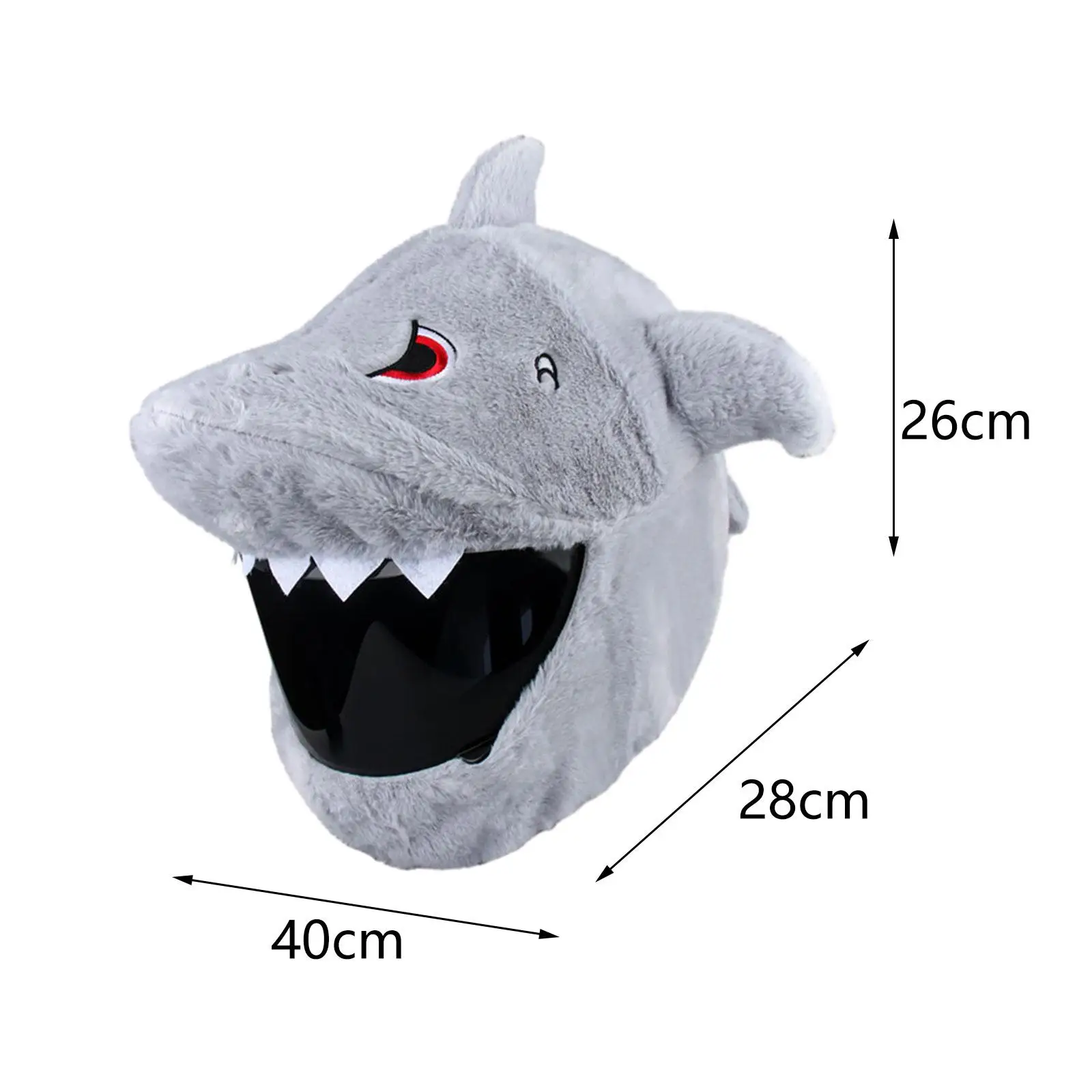 Motorbike Helmet Cover Moto Gear Furry Plush Animal Helmet Covers Full Face for Full Helmets Outdoor Riding Girls and Boys