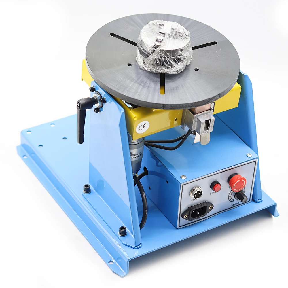 220V Used BY-10 10KG Welding Positioner With K01-65 Mini Chuck With Foot Switch Welding Turntable 5