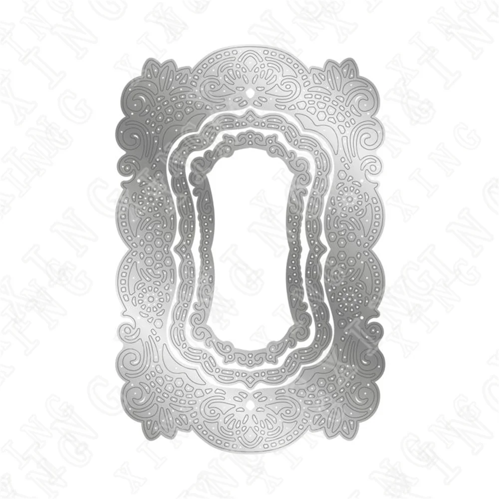 New Arrival Milan Turin Argenta Bergamo Bronte Square Heart Cutting Dies Scrapbook Diary  Decoration Stencil Embossing Template best clear stamps