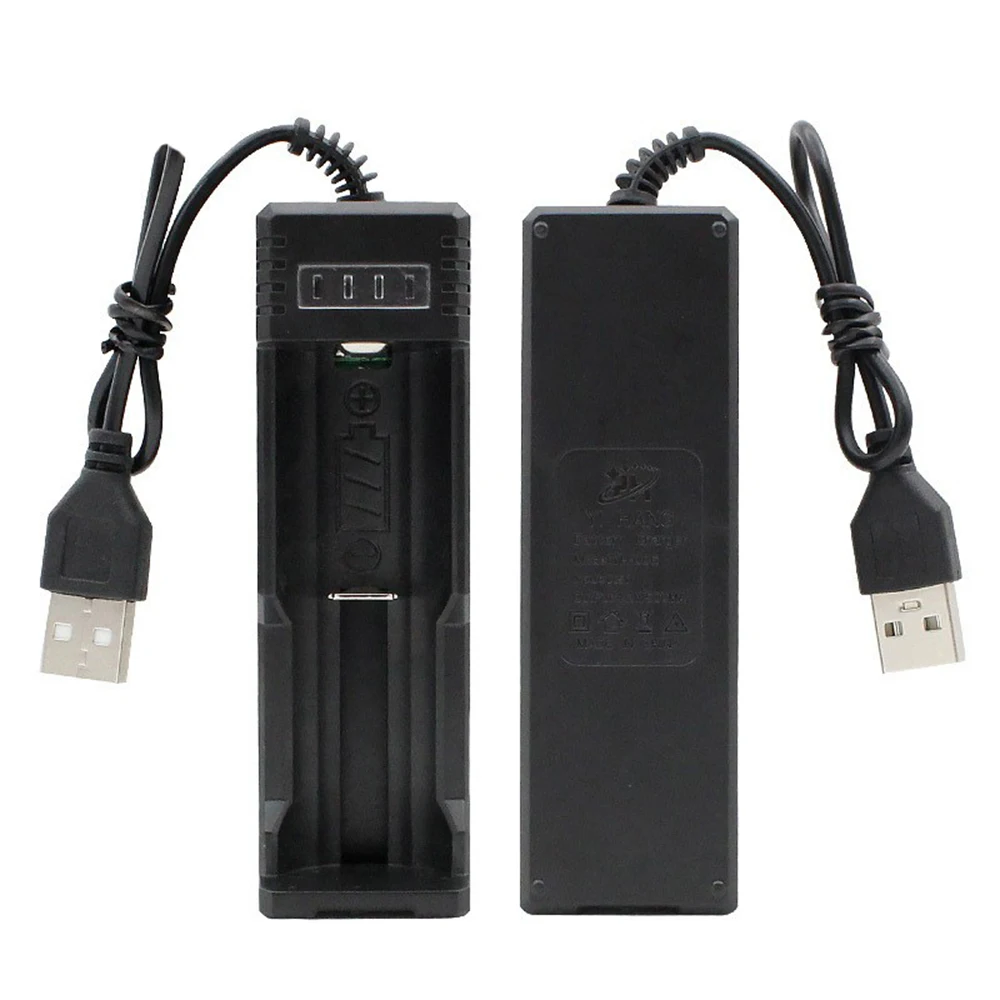 Universal USB Smart Single Slot Charger 18650 14500 26650 Quick Charge Overcharge Protection Charger Lithium Battery Adapter charger adapter battery charger fast charger battery charger adapter