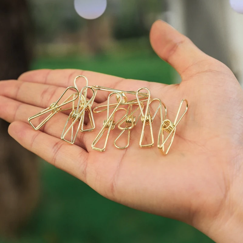 Garment Clips Outdoor Tent Clips Lamp String Fixing Clamp Hollow Long Tail Clip Food Sealing Office Metal Dovetail Jig