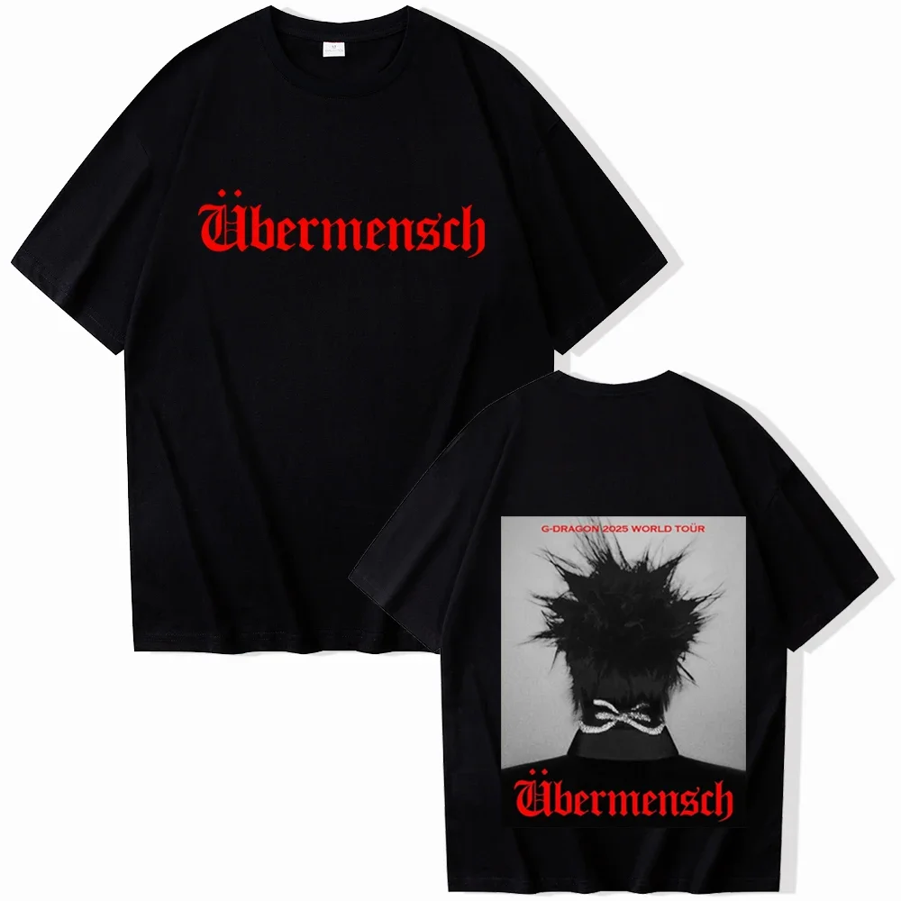 G-Dragon 2025 World Tour T-shirt Man Women Harajuku O-neck Summer
