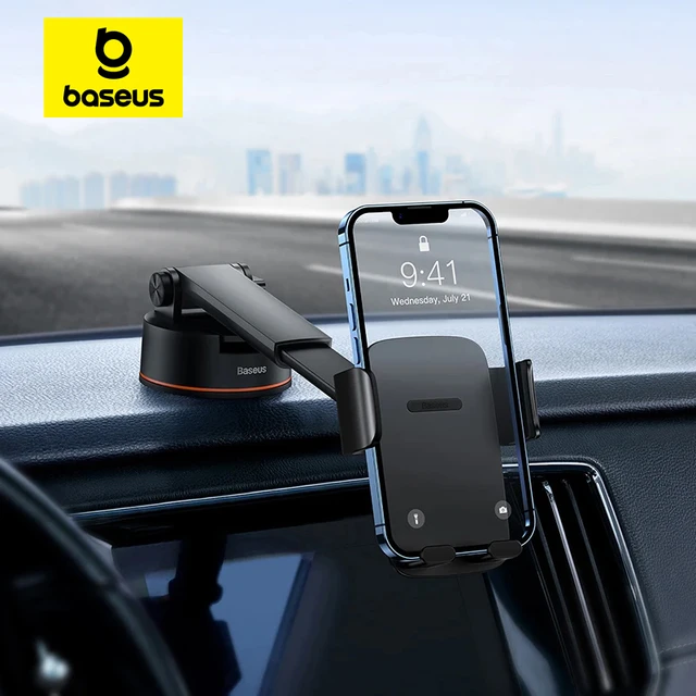 Baseus Car Phone Holder Easy Control Clamp Car Mount Holder Suction Cup  Version 900° Adjustable