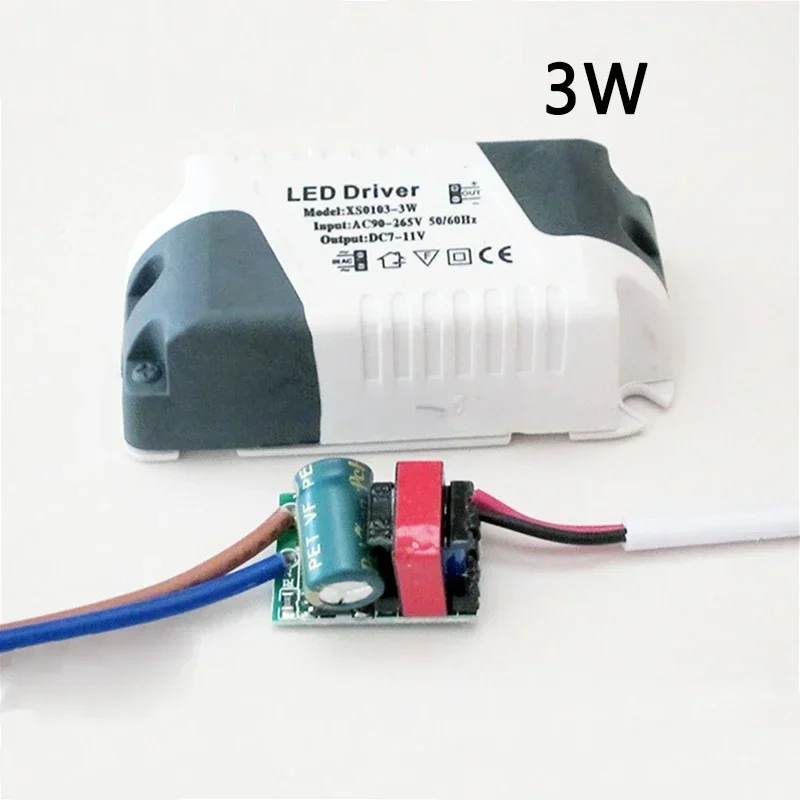 Universal LED Driver Power Supply Adapter for Lighting Transformation (3W-24W)