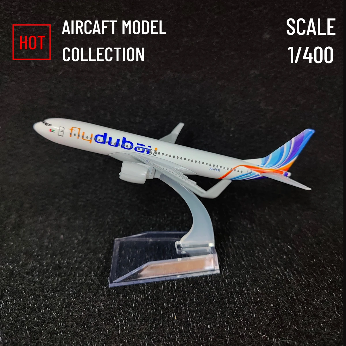 Scale 1:400 Metal Aircraft Replica Dubai B737 Boeing Airbus Airplane Diecast Model Kids Room Decor Gift Toys for Boy