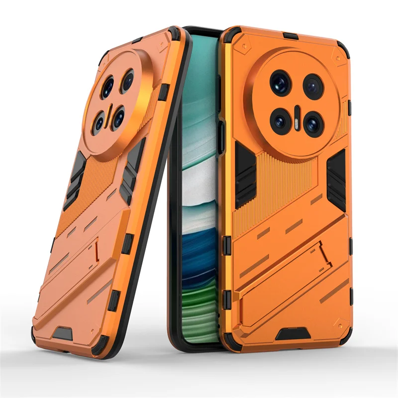 Magnetic Armor Shockproof Phone Case with Kickstand and Back Cover Coque s