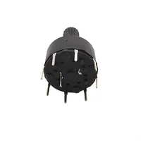 SR16 Plastic 16 MM Rotary Band Switch 1 Pole / 2 Pole 3 / 4 / 5 / 6 / 8 Position Handle Length 15MM Axis Band Switch 6