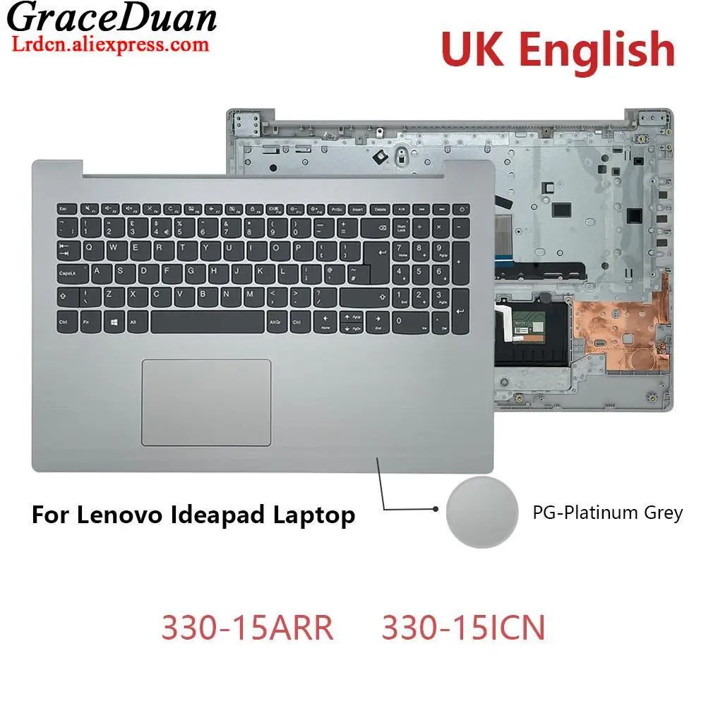 shell, tampa C para Lenovo Ideapad 330-15,