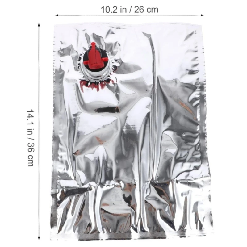 10 Pack 3L Wine Bladder Bag Wine Packaging Bag in Box PE Texture Large Perfect for Family Gatherings