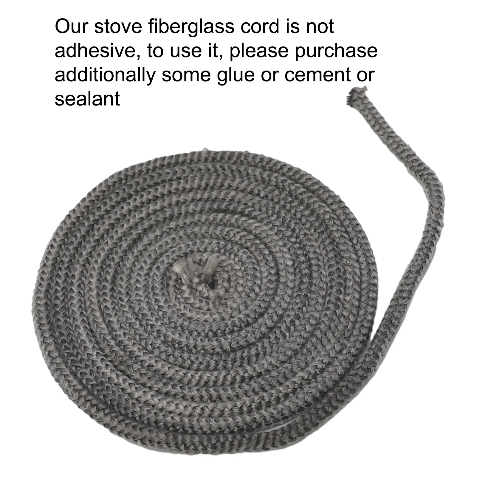 1pcs 3 Meters Fire Seal Stove Rope Fiberglass Ropes Adhesive Tape Pellet Stoves Replacement Wood Burning Stove