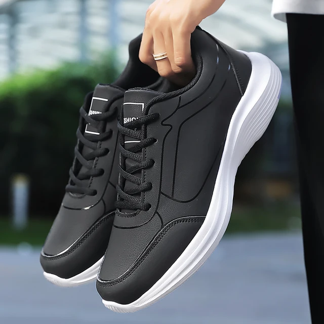 Nouveaux hommes chaussures de course hiver chaud hommes baskets anti-dérapant respirant hommes chaussures de marche à lacets chaussures décontractées souples léger 4