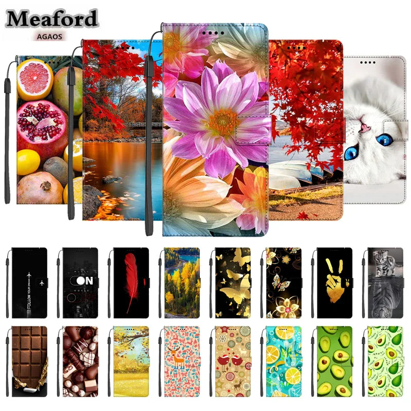 Leather Flip Wallet Phone Case with Magnetic Closure - Elegant Design for Samsung Galaxyシリーズ