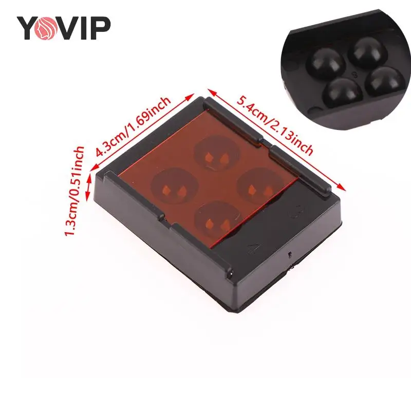 

Dental Veneer Box 4 Holes Teeth Patch Shading Light Storage Case Dentistry Membrane Tooth Box Denture Retainer Molar Box New