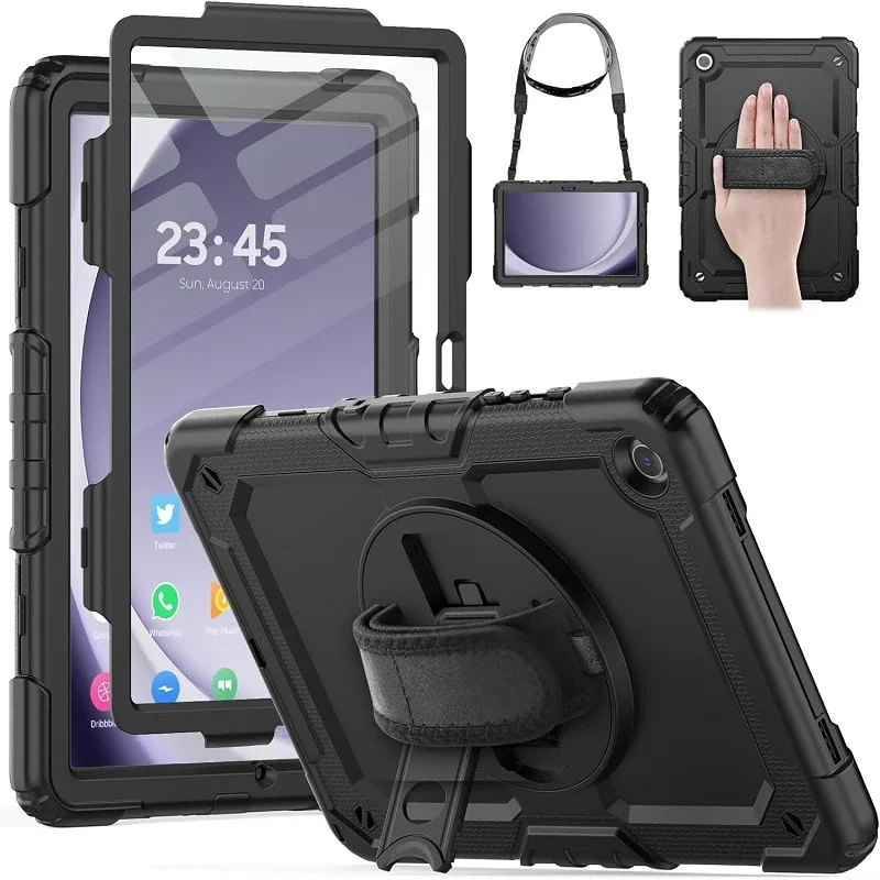 para Crianças Samsung Galaxy Tab Tablet Cover Protetor de Tela Alça de Ombro a9 Plus 11 Sm-x210 X215 X216 2023 a9 8.7 X110 X115 Case