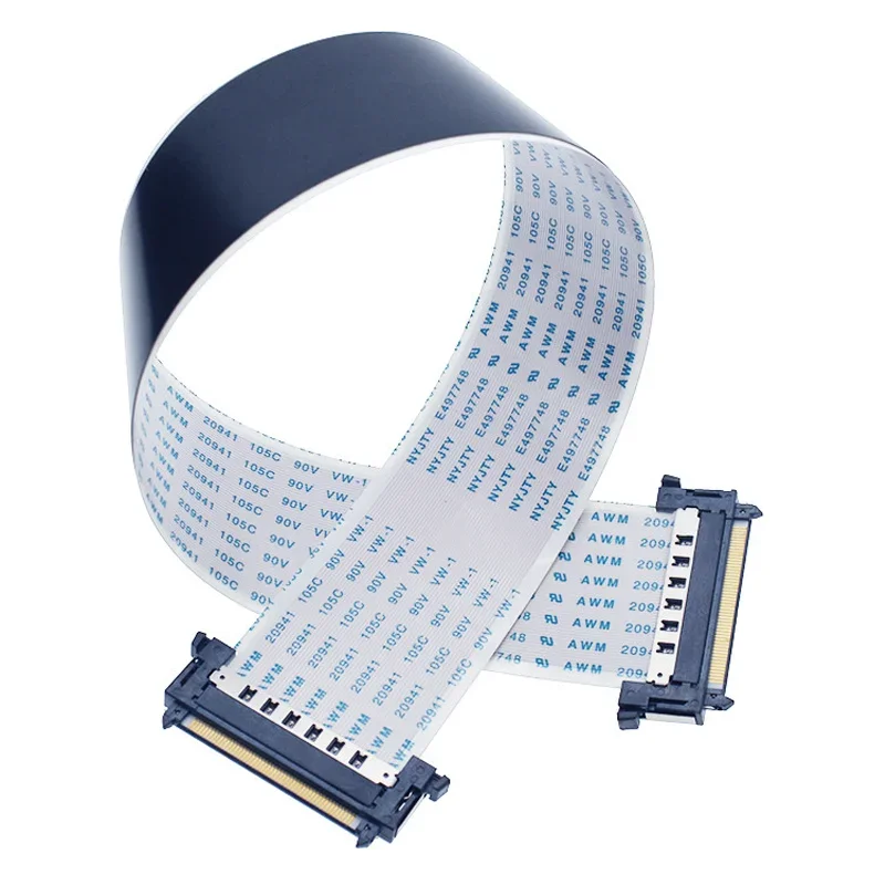 

41Pin 51Pin I-PEX 4K HDTV LVDS High Quality Ribbon Cable AWM 20706 20861 105C 60V VW-1 41P 51P Forward/Reverse