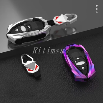 Copertura della cassa chiave dell'automobile della lega per Subaru BRZ Forester Legacy Outback WRX WRX STI Impreza XV Crosstrek Smart Keyless Remote Cover - Copertura della cassa chiave dell automobile della lega per Subaru BRZ Forester Legacy Outback WRX