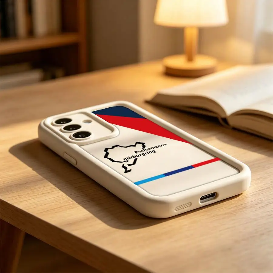 Vibrant Blue and Red Logo Phone Case Cover