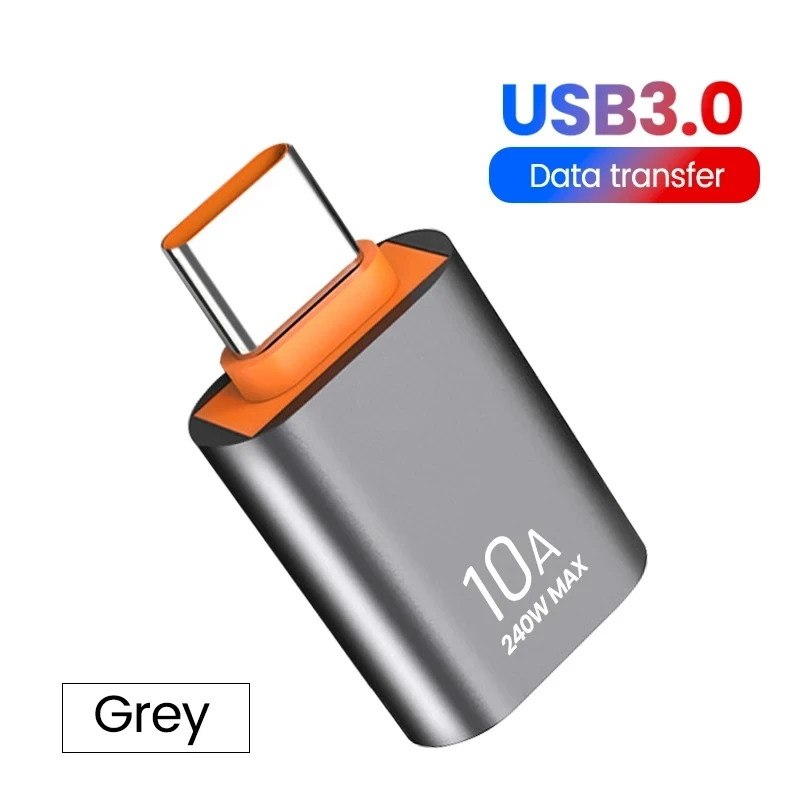 10A OTG نوع C أنثى إلى USB ذكر USB 3.0 إلى Type-C...