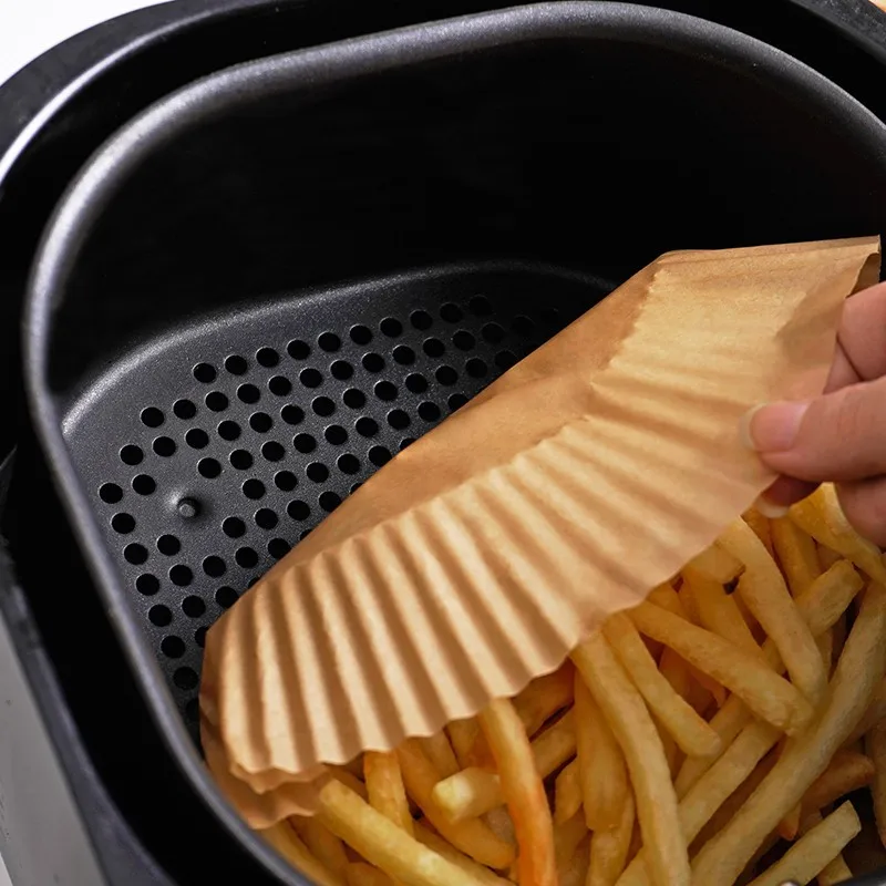 Kitchen Air Fryer Paper Special Paper Accesories Baking Disposable Oil-proof Non-Stick Baking Mat Barbecue Plate 50-300PCS