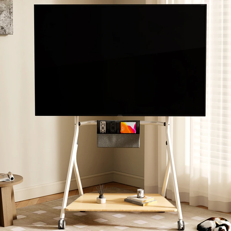 Supporto Tv Universale Con Carrello Mobile Montato A Pavimento Adatto Per Xiaomi Hisense Skyworth Thunderbird 55/65 Pollici