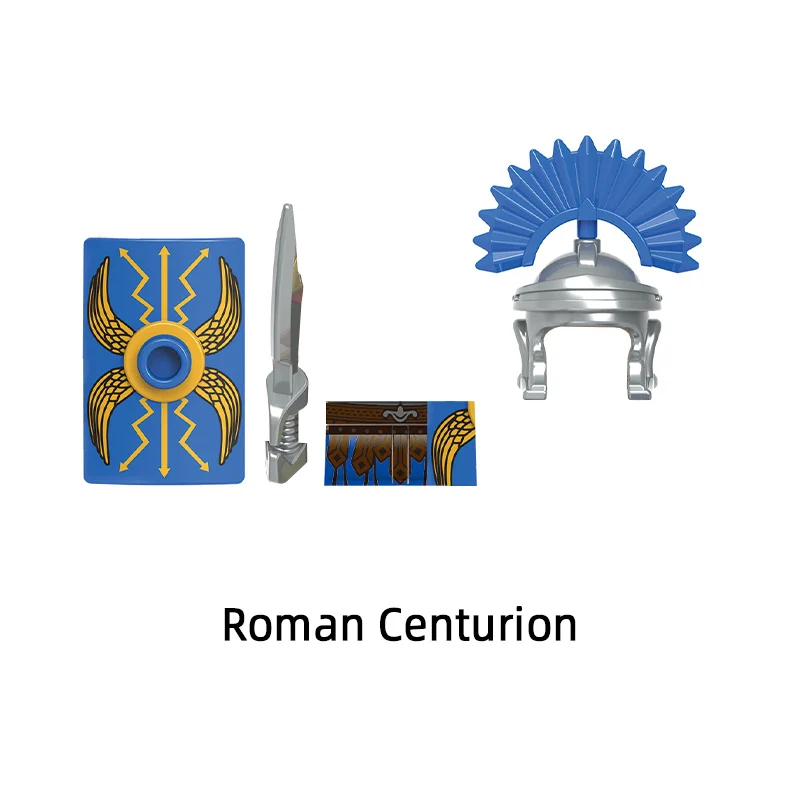 X0316 스파르타 전사 영웅 로마 백부장 군인 튜턴 기사 Hospitaller Holy Sepulchre Templar 모델 블록 MOC 벽돌