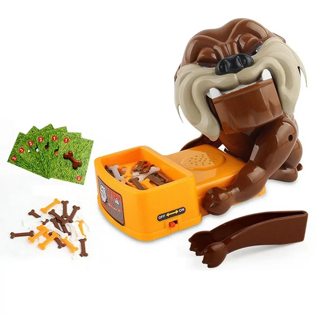 Funny Tricky Toys Bad Dog Chew Bone Action Games Biting Wake Dog Parents Interactive Toys Party Family Game Kids Xmas Gift 2