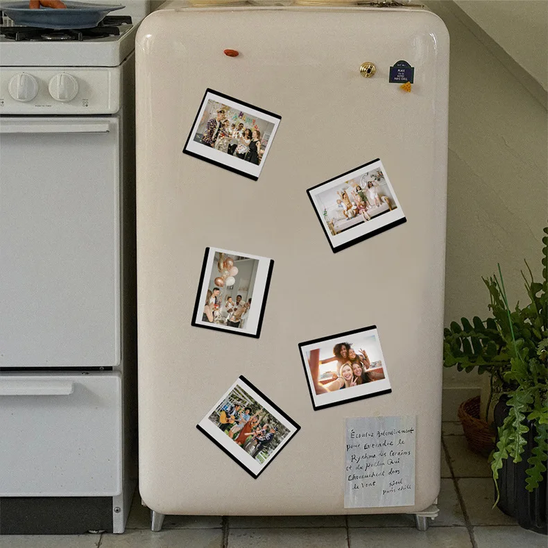 5 Pack 5-Inch Instax Wide Film Magnetic Photo Frame For Fujifilm Wide 400/300 Wide Printer DIY Creative Photo Refrigerator Frame