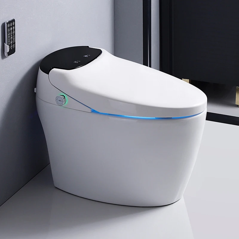 No Water Pressure Automatic Intelligent wc Auto Open Lid Smart Toilet