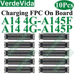 Premium Charging Port FPC Connector Set - 10 Pieces (10Pcs A145F A145P)