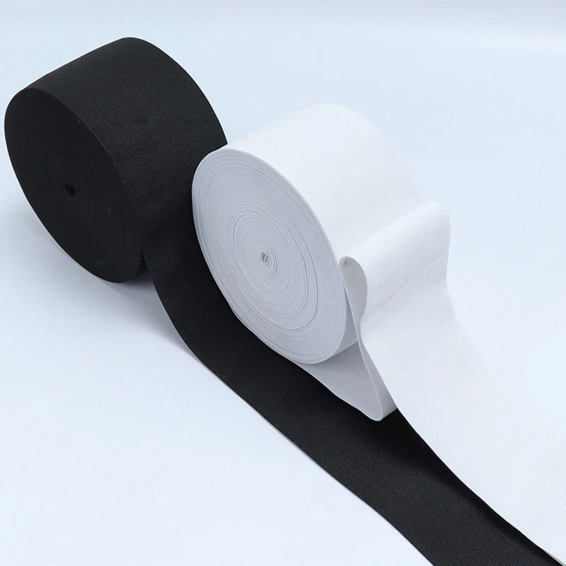 10 m flaches elastisches Band, mitteldick, schwarz, weiß, hohe Elastizität, Bund, Gummiband, Kleidungsstück, Nähzubehör, 20–50 mm – Detail 10