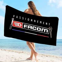 FACOM Logo Beach Towel Cartoon Cute Summer Kids Large Bath Pool Beach Towel Microfiber Absorbent For Swimming Travel 2