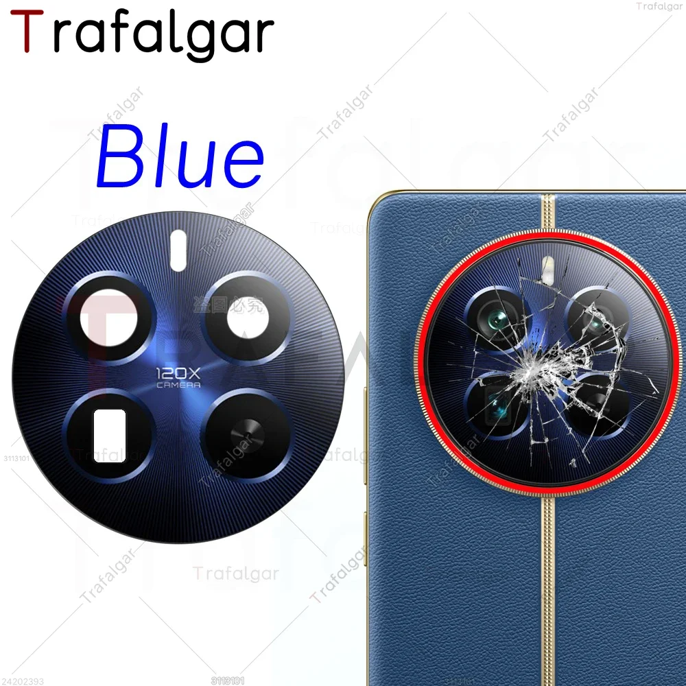 후면 카메라 유리 렌즈 커버, Realme 12 Pro + Plus 5G RMX3840 RMX3841, 접착 스티커 포함 교체