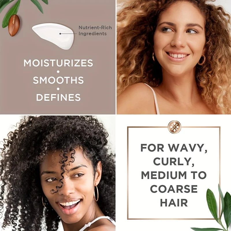 GZE CURL DEFINING CREAM with Argan Oil for Wavy and Curly Hair Hair Moisturizer and Deep Conditioning for Shine and Bounce 5
