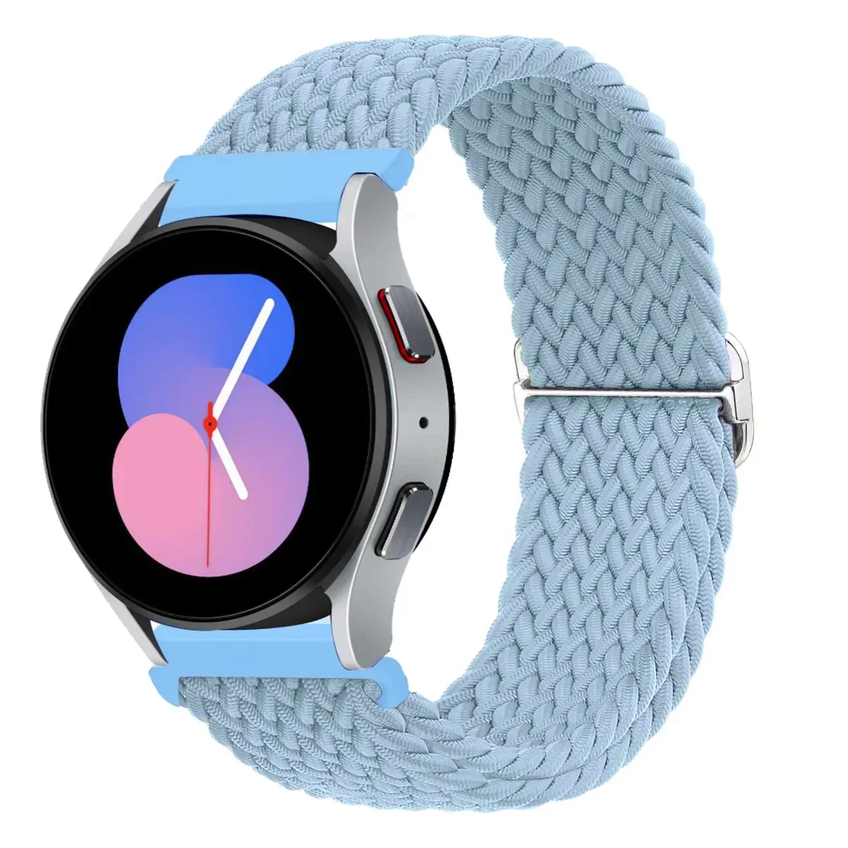 Adjustable Braided Elastic Nylon Watch Strap, 20mm or 22mm