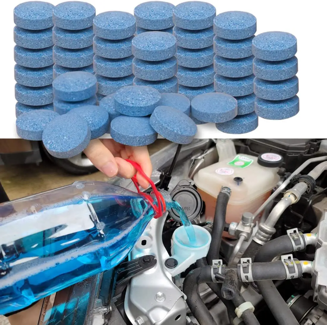 20/10/5/1pcs Car Effervescent Tablets Windshield Washer Fluid Concentrated  Glass Water Wiper Solid Cleaner Tablet Car Accessary - AliExpress