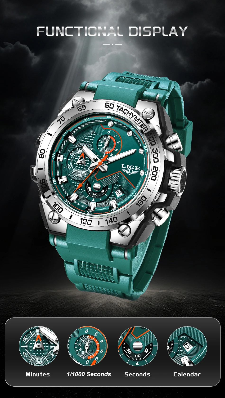 LIGE 89205 Men's Watch description image 4