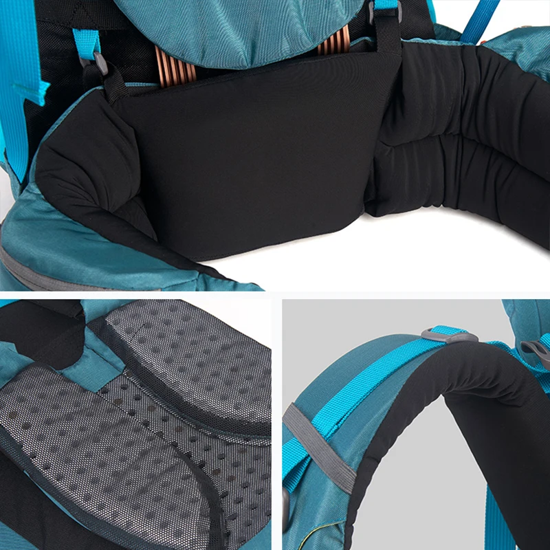 Naturehike-Camping Caminhadas Mochila, 55L, 65L, Grande Capacidade, Frame Externo, Trekking, Montanhismo, Escalada Bag