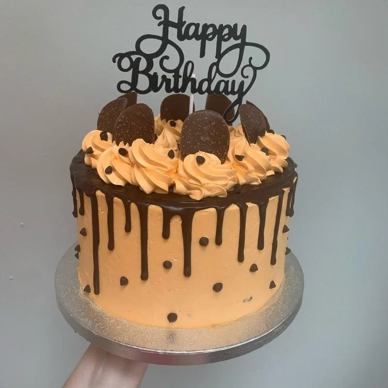 10pcs Gold Black Silver Happy Birthday Cake Topper Decoration DIY Acrylic Letter Kids Birthday Party Supplies
