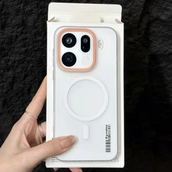 Candy Matte Clear Magnetic Translucent Frosted Hard Cover - OPPO Find X9 (White)