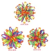 Colorful retractable ball kid magic Indoor outdoor flower ball throwing ball game parent-child interactive toy kid sensory toys 6