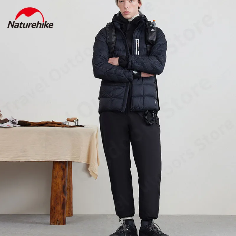 네이처하이크 캠핑 스포츠 레저 바지 야외 하이킹 거위 Windproof 따뜻한 난연 겨울 바지