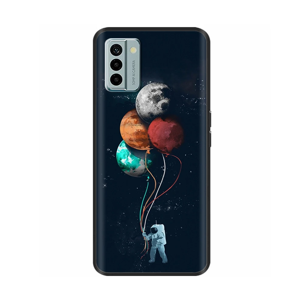 Nokia G22 Cool Silicone TPU Protective Shell - Painted Soft Back Cover with Black Bumper