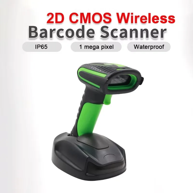 Wireless 2.4G Industrial 2D Barcode Scanner IP65 DPM Shock Proof extra High Performance