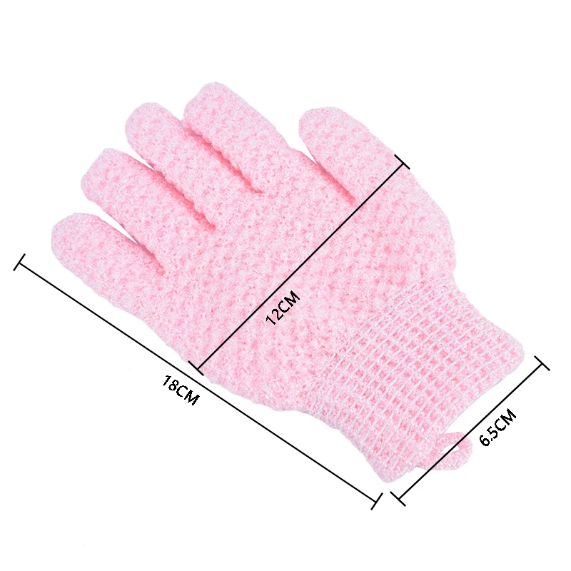 1pc Bath For Peeling Exfoliating Mitt Gloves For Shower Body Brush Fingers Towel Body Massage Sponge Wash Moisturizing SPA Foam 6