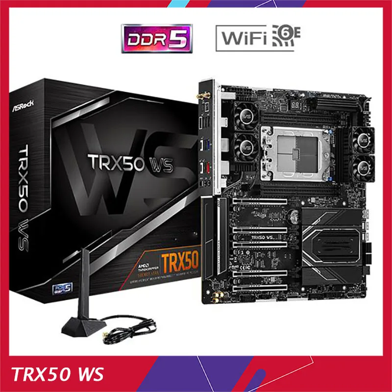 Per Scheda Madre Workstation Asrock Trx50 Ws Per Amd Ddr5 Pcie Gen5 X4