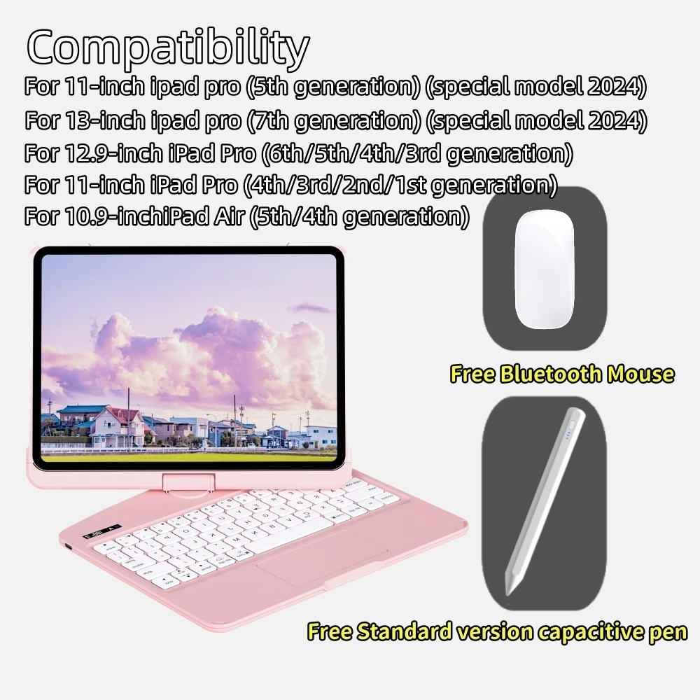 iFacemall Magic Keyboard for IPad Pro 11 12 9 12.9 Air 4 Air 5 for