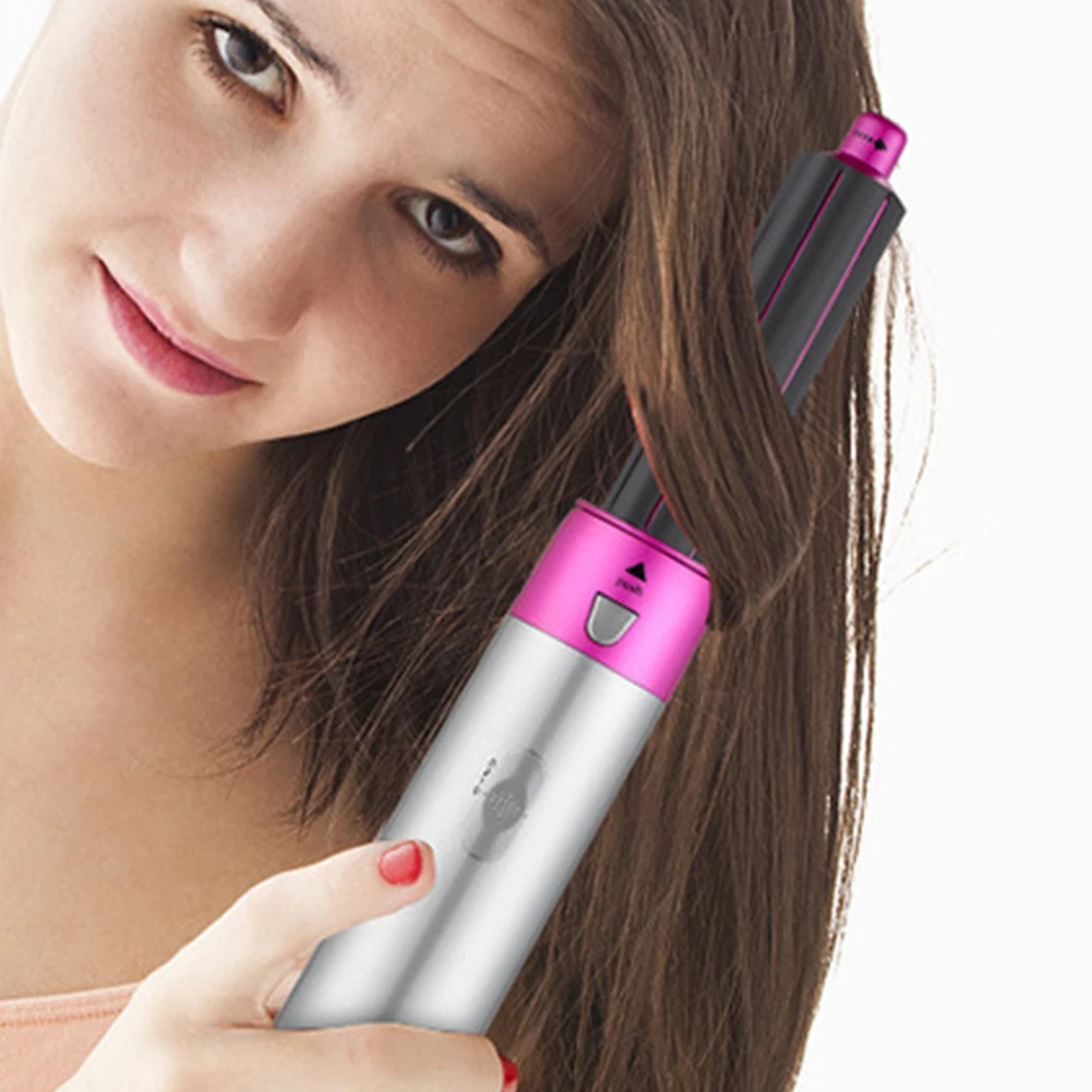 5 in 1 Blow Dryer Brush 3 Temperature Settings Blow Hair Curler Set Fast Heating Detachable Styler Automatic Curler Styling Tool