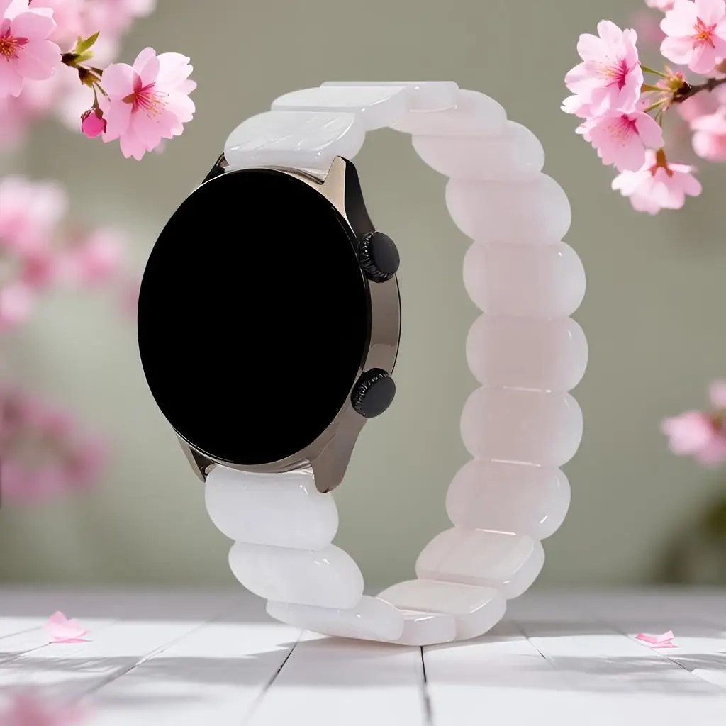 Stylish Elastic Resin Strap Bracelet for Smartwatches – Unisex Design